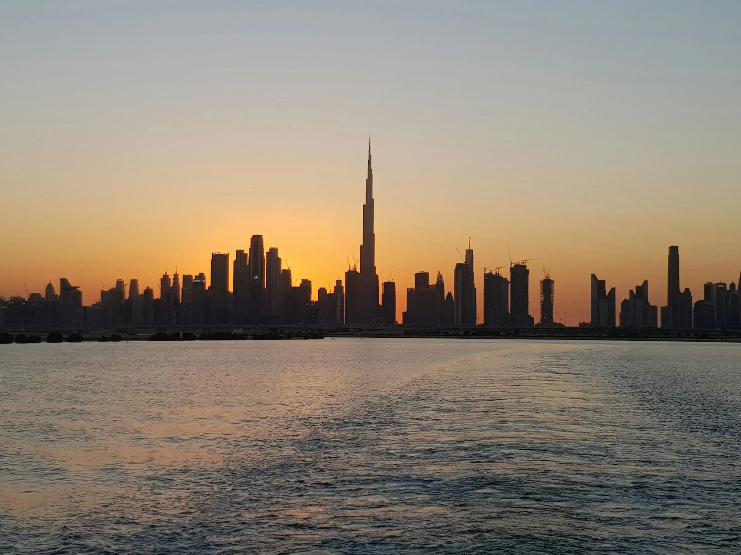 Vue de Dubaï, destination en jet privé depuis Abidjan