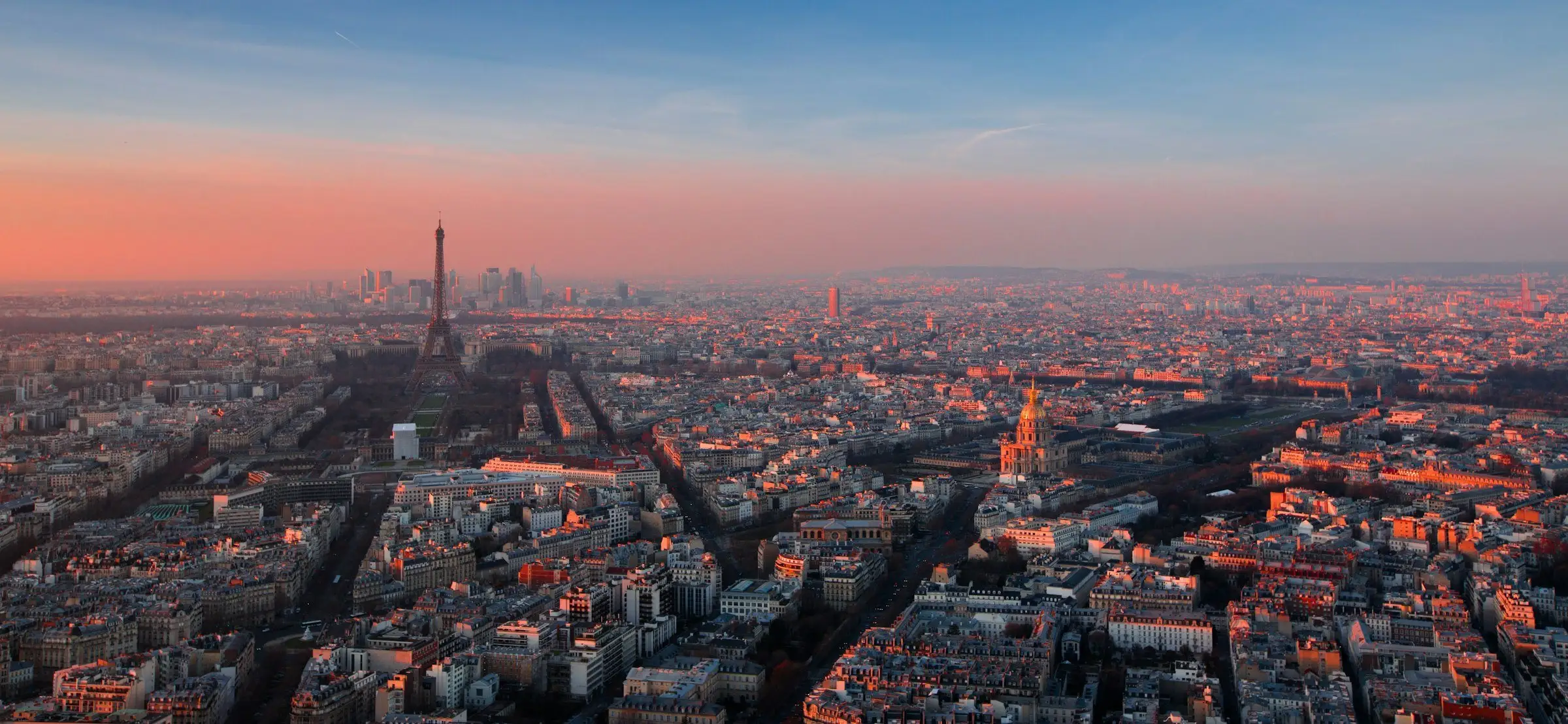 Vue de Paris, destination en jet privé depuis Abidjan